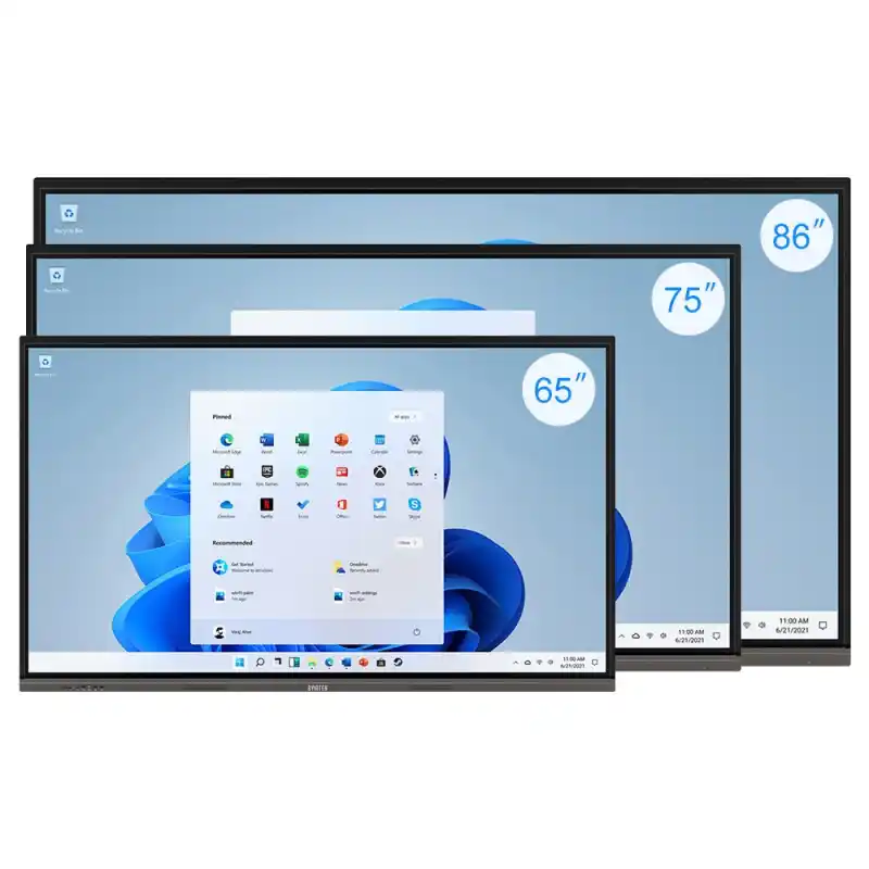 BYINTEK LCD Board Smart 4K 75 Inches Smart Board Education Touch Screen Smart Whiteboard Interactive Board for School/College